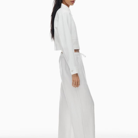 😎Aritzia Wilfred CruiseLinen Cropped Jacket - Picture 16 of 16